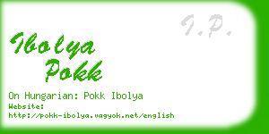 ibolya pokk business card